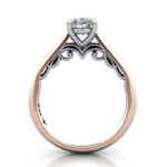 Oval Cut Solitaire Diamond Ring Rose Gold RS35 TF Oval Cut Solitaire Diamond Ring Rose Gold RS35 TF