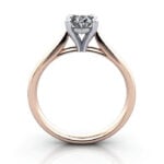Oval Cut Solitaire Diamond Ring Rose Gold RS41 TF Oval Cut Solitaire Diamond Ring Rose Gold RS41 TF