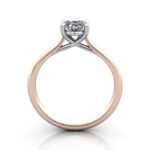 Oval Cut Solitaire Diamond Ring Rose Gold RS44 TF Oval Cut Solitaire Diamond Ring Rose Gold RS44 TF