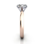 Oval Cut Solitaire Diamond Ring Rose Gold RS49 SV Oval Cut Solitaire Diamond Ring Rose Gold RS49 SV