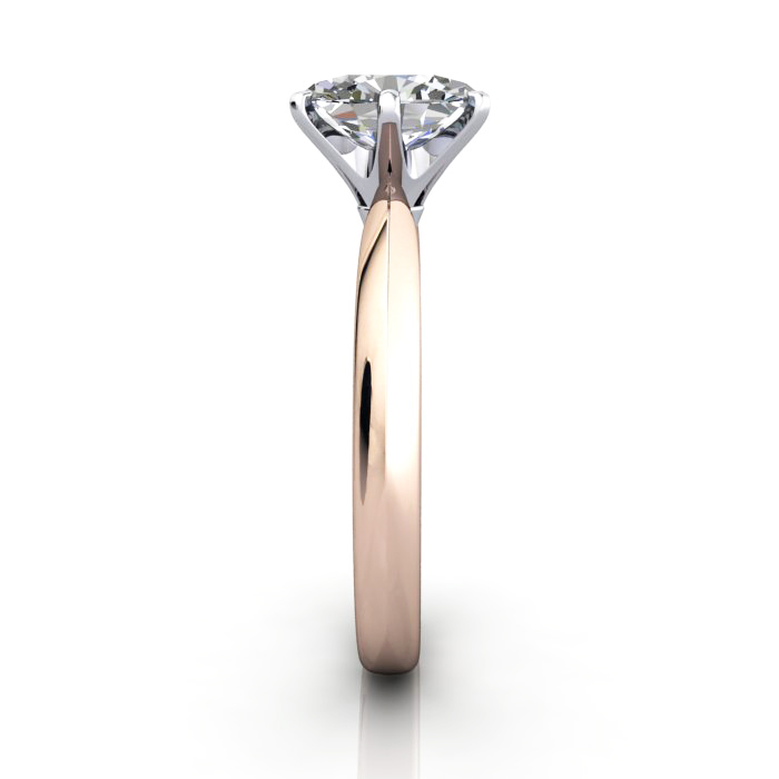 Oval Cut Solitaire Diamond Ring Rose Gold RS49 SV Oval Cut Solitaire Diamond Ring Rose Gold RS49 SV