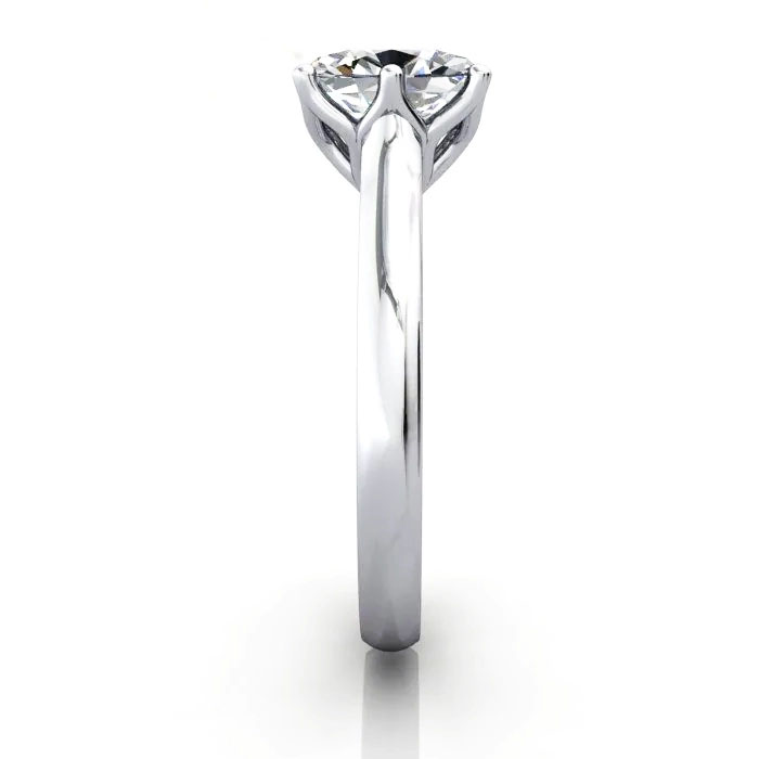 Oval Cut Solitaire Diamond Ring White Gold RS19 SV Oval Cut Solitaire Diamond Ring White Gold RS19 SV