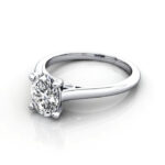 Oval Cut Solitaire Diamond Ring White Gold RS34 LF Oval Cut Solitaire Diamond Ring White Gold RS34 LF