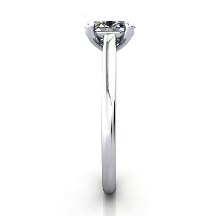 Oval Cut Solitaire Diamond Ring White Gold RS34 SV Oval Cut Solitaire Diamond Ring White Gold RS34 SV