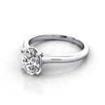 Oval Cut Solitaire Diamond Ring White Gold RS44 LF Oval Cut Solitaire Diamond Ring White Gold RS44 LF