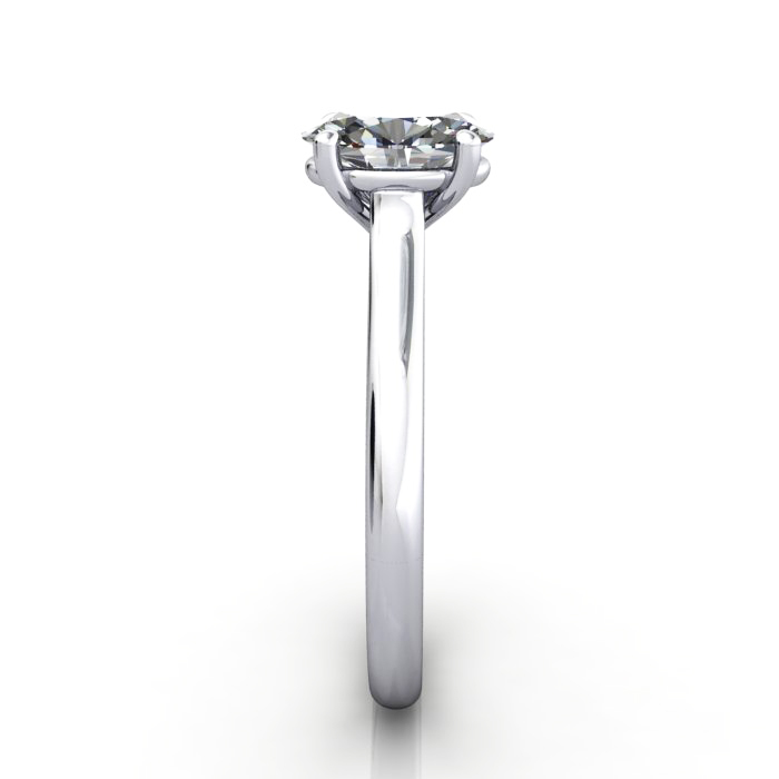 Oval Cut Solitaire Diamond Ring White Gold RS44 SV Oval Cut Solitaire Diamond Ring White Gold RS44 SV