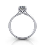 Oval Cut Solitaire Diamond Ring White Gold RS44 TF Oval Cut Solitaire Diamond Ring White Gold RS44 TF