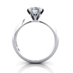 Oval Cut Solitaire Diamond Ring White Gold RS49 TF Oval Cut Solitaire Diamond Ring White Gold RS49 TF