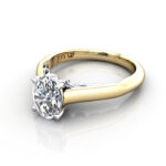 Oval Cut Solitaire Diamond Ring Yellow Gold RS35 LF Oval Cut Solitaire Diamond Ring Yellow Gold RS35 LF