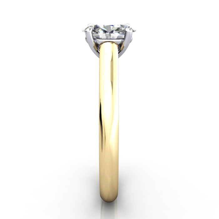 Oval Cut Solitaire Diamond Ring Yellow Gold RS35 SV Oval Cut Solitaire Diamond Ring Yellow Gold RS35 SV