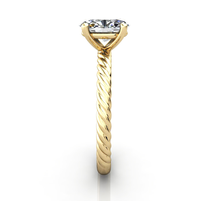 Oval Cut Solitaire Diamond Ring Yellow Gold RS38 SV Oval Cut Solitaire Diamond Ring Yellow Gold RS38 SV