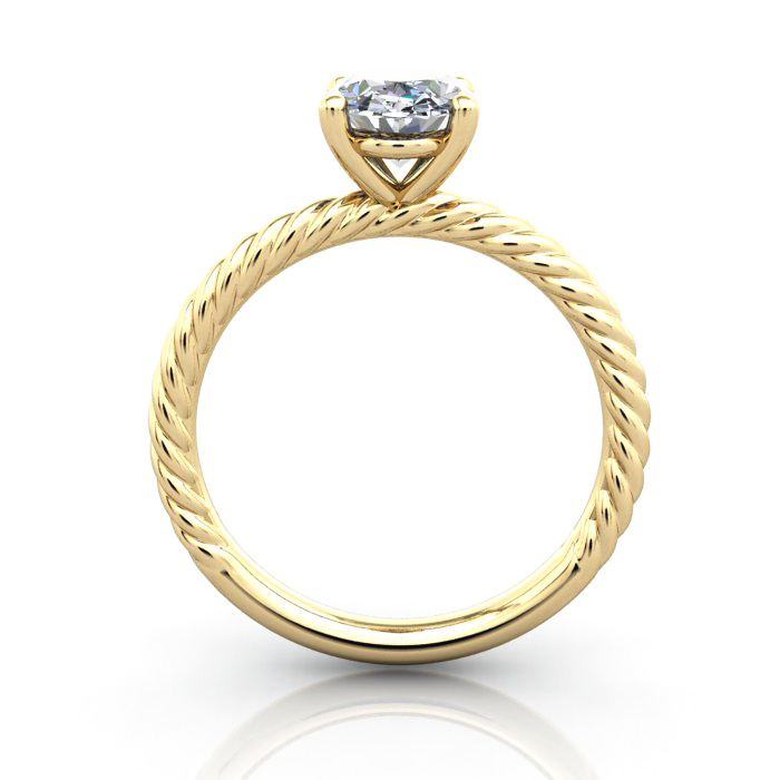 Oval Cut Solitaire Diamond Ring Yellow Gold RS38 TF Oval Cut Solitaire Diamond Ring Yellow Gold RS38 TF