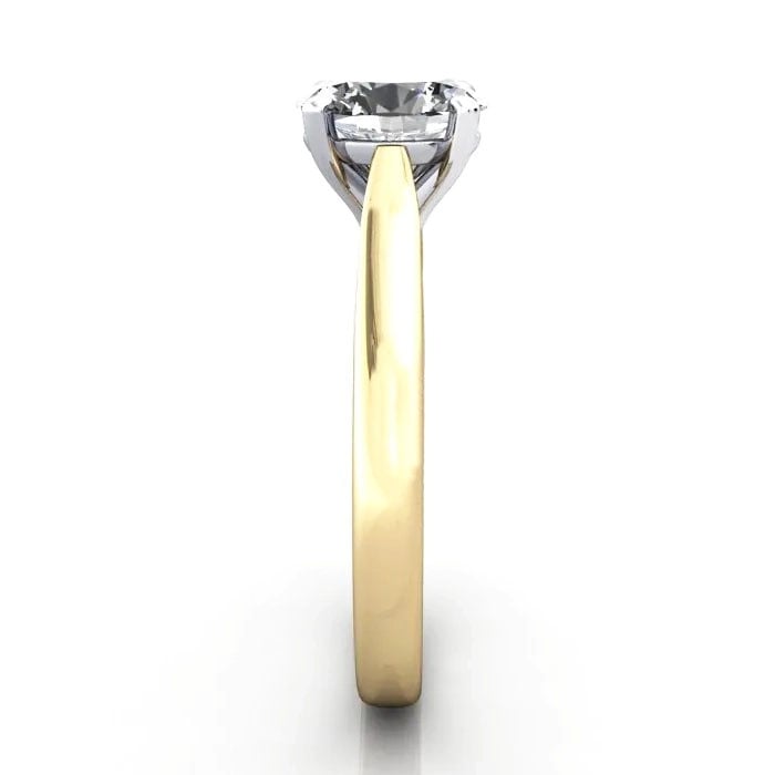 Oval Cut Solitaire Diamond Ring Yellow Gold RS41 SV Oval Cut Solitaire Diamond Ring Yellow Gold RS41 SV