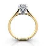Oval Cut Solitaire Diamond Ring Yellow Gold RS41 TF Oval Cut Solitaire Diamond Ring Yellow Gold RS41 TF