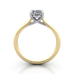 Oval Cut Solitaire Diamond Ring Yellow Gold RS44 TF Oval Cut Solitaire Diamond Ring Yellow Gold RS44 TF