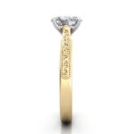 Oval Cut Solitaire Diamond Ring Yellow Gold RS50 SV Oval Cut Solitaire Diamond Ring Yellow Gold RS50 SV