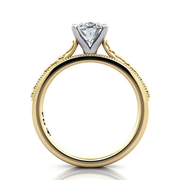 Oval Cut Solitaire Diamond Ring Yellow Gold RS50 TF Oval Cut Solitaire Diamond Ring Yellow Gold RS50 TF