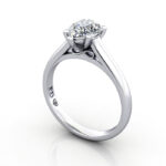 Pear Cut Solitaire Diamond Ring Platinum RS34 3D Pear Cut Solitaire Diamond Ring Platinum RS34 3D