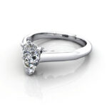 Pear Cut Solitaire Diamond Ring Platinum RS35 LF Pear Cut Solitaire Diamond Ring Platinum RS35 LF