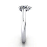 Pear Cut Solitaire Diamond Ring Platinum RS35 SV Pear Cut Solitaire Diamond Ring Platinum RS35 SV
