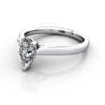 Pear Cut Solitaire Diamond Ring Platinum RS41 LF Pear Cut Solitaire Diamond Ring Platinum RS41 LF