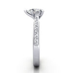 Pear Cut Solitaire Diamond Ring Platinum RS50 SV Pear Cut Solitaire Diamond Ring Platinum RS50 SV