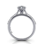 Pear Cut Solitaire Diamond Ring Platinum RS50 TF Pear Cut Solitaire Diamond Ring Platinum RS50 TF
