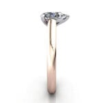 Pear Cut Solitaire Diamond Ring Rose Gold RS35 SV Pear Cut Solitaire Diamond Ring Rose Gold RS35 SV