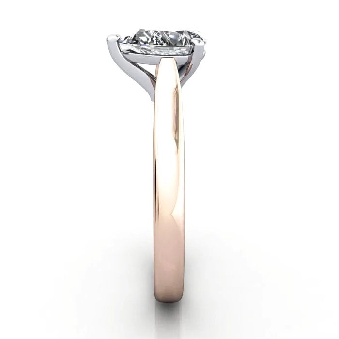 Pear Cut Solitaire Diamond Ring Rose Gold RS41 SV Pear Cut Solitaire Diamond Ring Rose Gold RS41 SV