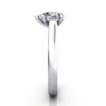 Pear Cut Solitaire Diamond Ring White Gold RS34 SV Pear Cut Solitaire Diamond Ring White Gold RS34 SV