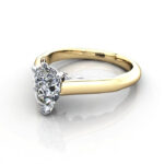 Pear Cut Solitaire Diamond Ring Yellow Gold RS35 LF Pear Cut Solitaire Diamond Ring Yellow Gold RS35 LF