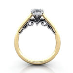 Pear Cut Solitaire Diamond Ring Yellow Gold RS35 TF Pear Cut Solitaire Diamond Ring Yellow Gold RS35 TF