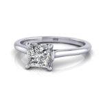 Princess Cut Solitaire Diamond Ring Platinum RS1 LF Princess Cut Solitaire Diamond Ring Platinum RS1 LF