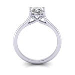 Princess Cut Solitaire Diamond Ring Platinum RS1 TF Princess Cut Solitaire Diamond Ring Platinum RS1 TF