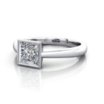 Princess Cut Solitaire Diamond Ring Platinum RS10 LF Princess Cut Solitaire Diamond Ring Platinum RS10 LF