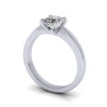 Princess Cut Solitaire Diamond Ring Platinum RS11 3D Princess Cut Solitaire Diamond Ring Platinum RS11 3D