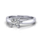 Princess Cut Solitaire Diamond Ring Platinum RS11 LF Princess Cut Solitaire Diamond Ring Platinum RS11 LF
