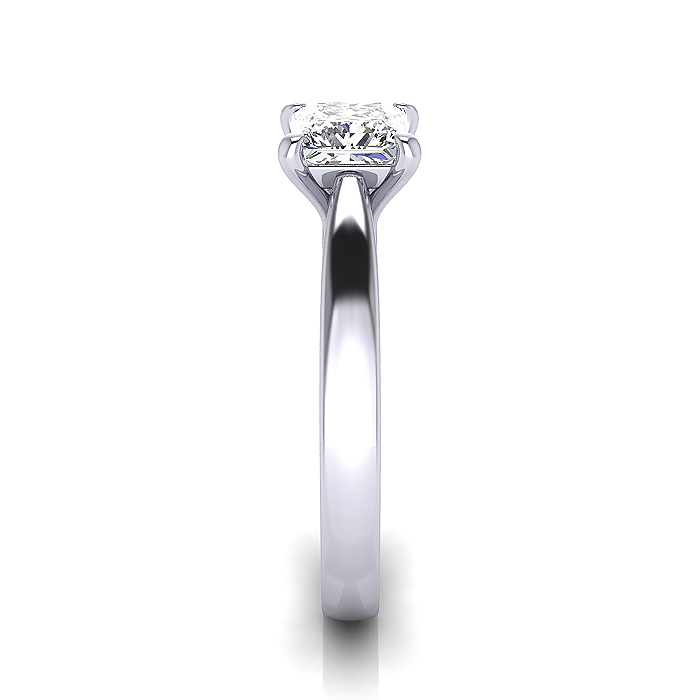 Princess Cut Solitaire Diamond Ring Platinum RS11 SV Princess Cut Solitaire Diamond Ring Platinum RS11 SV