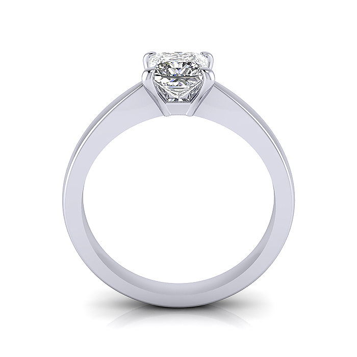 Princess Cut Solitaire Diamond Ring Platinum RS11 TF Princess Cut Solitaire Diamond Ring Platinum RS11 TF