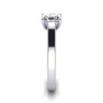 Princess Cut Solitaire Diamond Ring Platinum RS12 SV Princess Cut Solitaire Diamond Ring Platinum RS12 SV