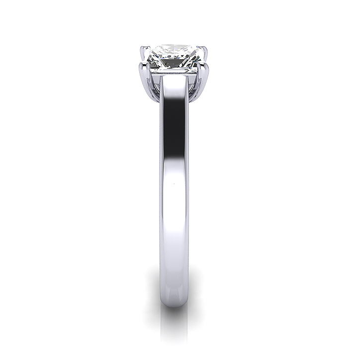Princess Cut Solitaire Diamond Ring Platinum RS12 SV Princess Cut Solitaire Diamond Ring Platinum RS12 SV
