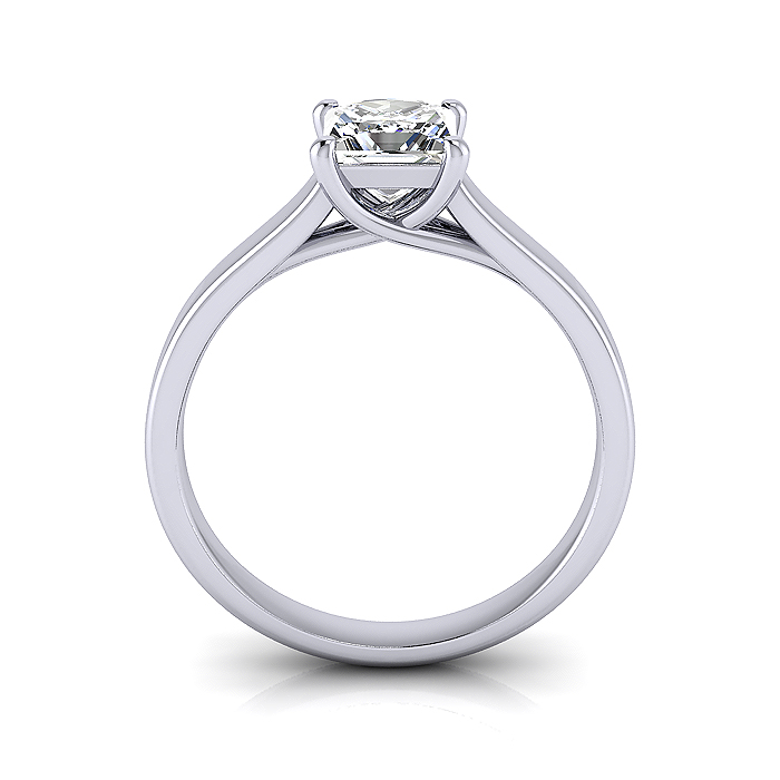 Princess Cut Solitaire Diamond Ring Platinum RS12 TF Princess Cut Solitaire Diamond Ring Platinum RS12 TF