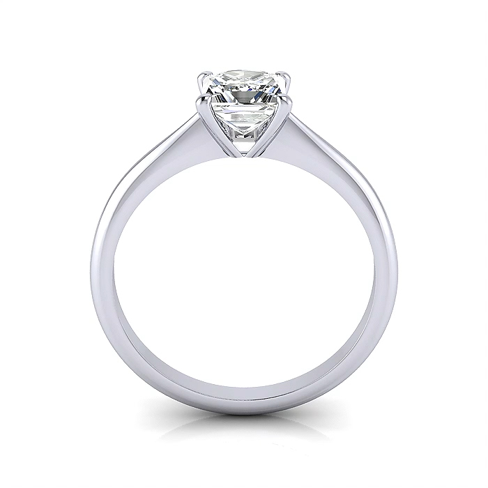 Princess Cut Solitaire Diamond Ring Platinum RS14 TF Princess Cut Solitaire Diamond Ring Platinum RS14 TF