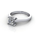 Princess Cut Solitaire Diamond Ring Platinum RS30 LF Princess Cut Solitaire Diamond Ring Platinum RS30 LF