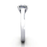 Princess Cut Solitaire Diamond Ring Platinum RS30 SV Princess Cut Solitaire Diamond Ring Platinum RS30 SV