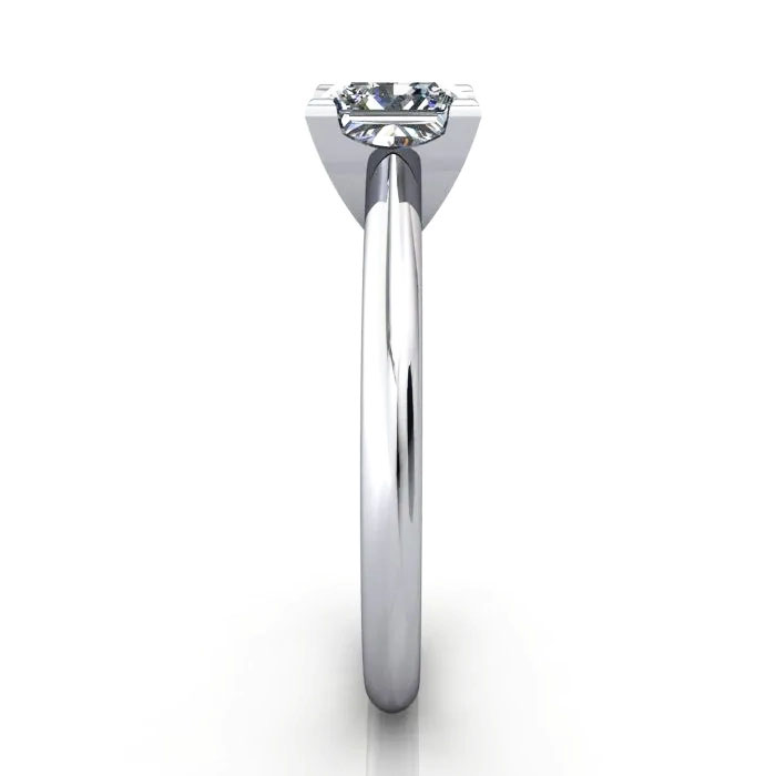 Princess Cut Solitaire Diamond Ring Platinum RS33 SV Princess Cut Solitaire Diamond Ring Platinum RS33 SV