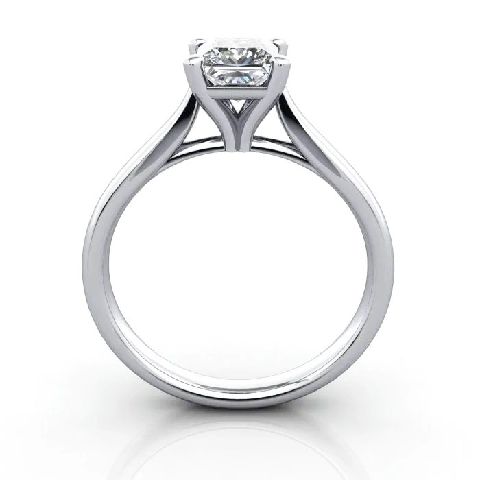 Princess Cut Solitaire Diamond Ring Platinum RS41 TF Princess Cut Solitaire Diamond Ring Platinum RS41 TF