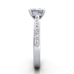 Princess Cut Solitaire Diamond Ring Platinum RS50 SV Princess Cut Solitaire Diamond Ring Platinum RS50 SV
