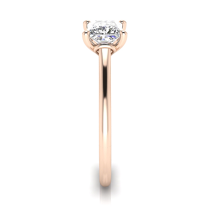 Princess Cut Solitaire Diamond Ring Rose Gold RS1 SV Princess Cut Solitaire Diamond Ring Rose Gold RS1 SV