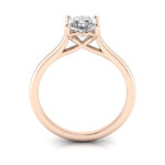Princess Cut Solitaire Diamond Ring Rose Gold RS1 TF Princess Cut Solitaire Diamond Ring Rose Gold RS1 TF